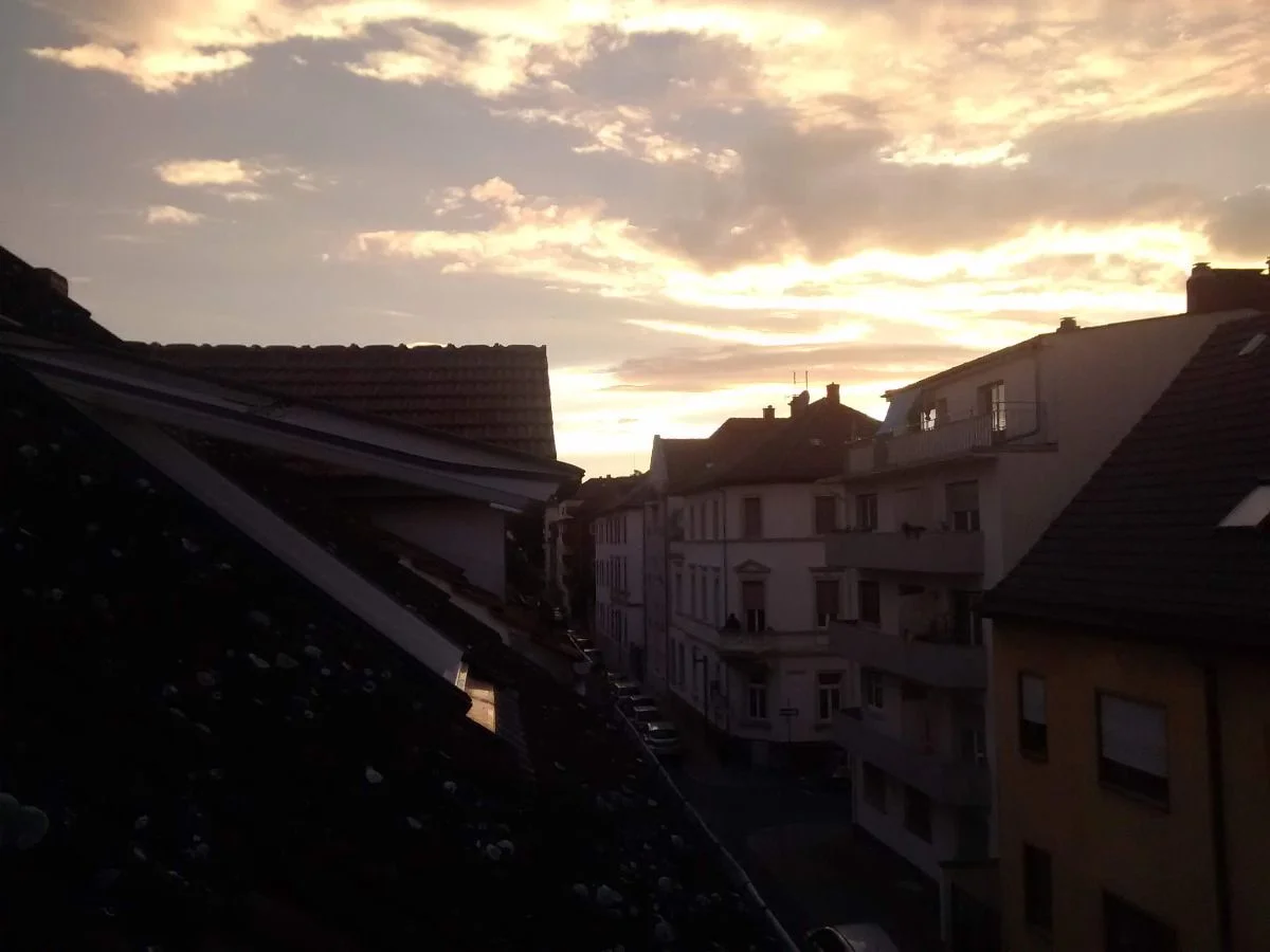 Abends, halb 10 in #worms #baustelle