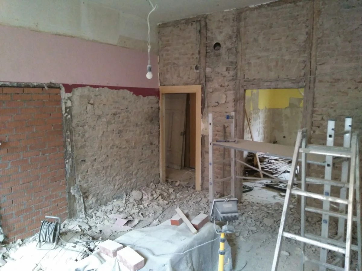 Von der Arbeit, an die Arbeit #baustelle
