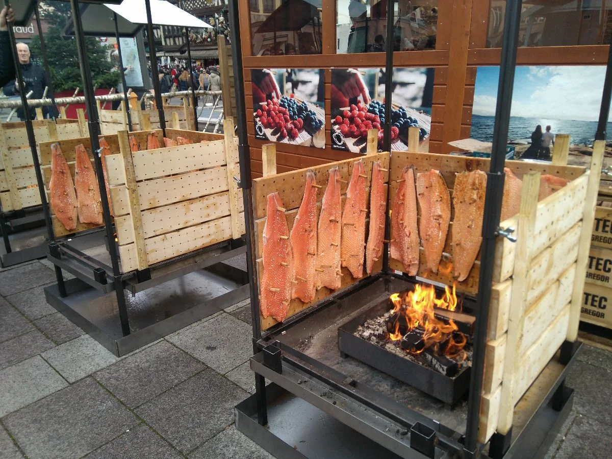 Ganz schön viel Lachs hier
