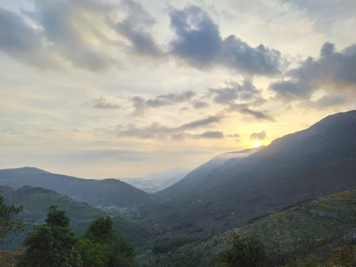 Sonnenuntergang in Lenola. 