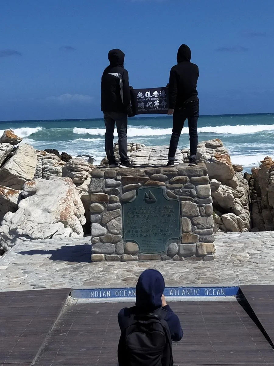Hongkong Protest am Most Southern Point Afrikas #suedafrika