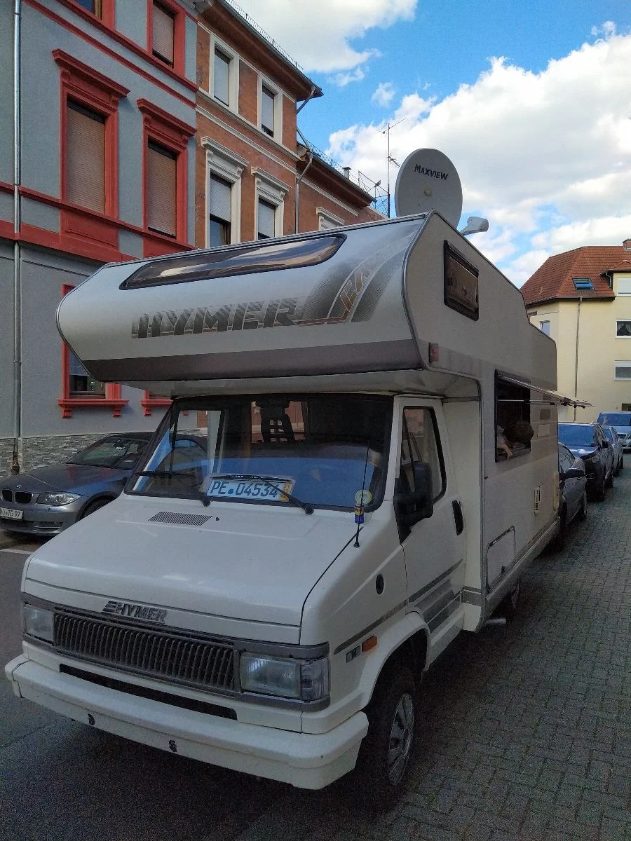 Sat-Schüssel gibts auch #hymercamp #wohnmobil