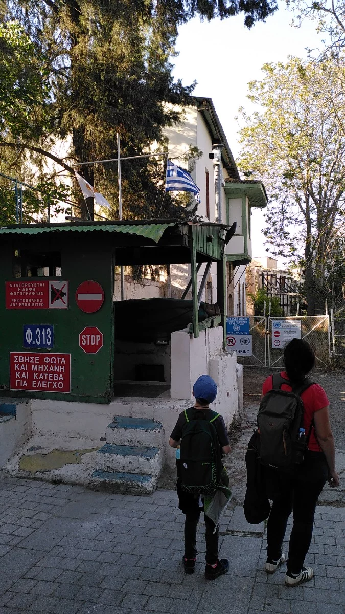 Überall (unbesetzte) Wachposten in Nikosia, #zypern