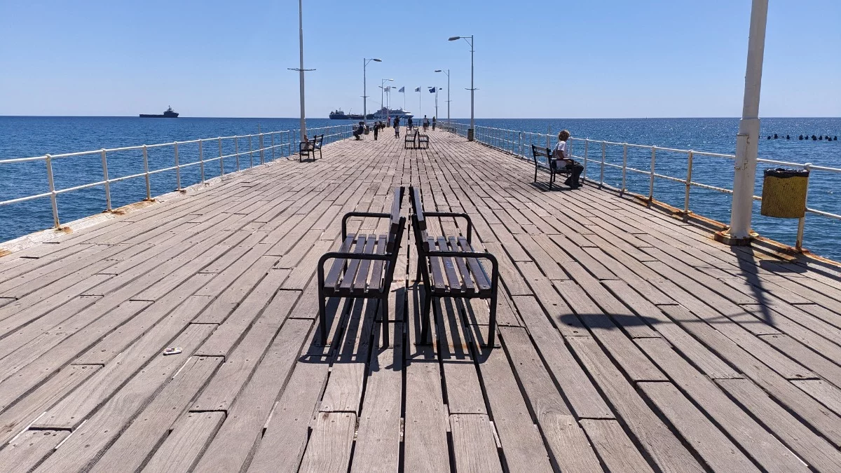 Steg an der Promenade in Limassol #zypern
