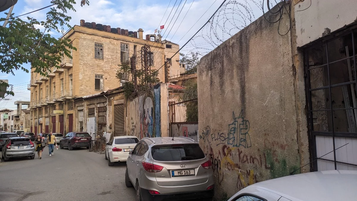 Überall Stacheldraht und Stellungen in Nikosia, #zypern